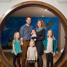 Scott and Allyson Wopata and their four children
